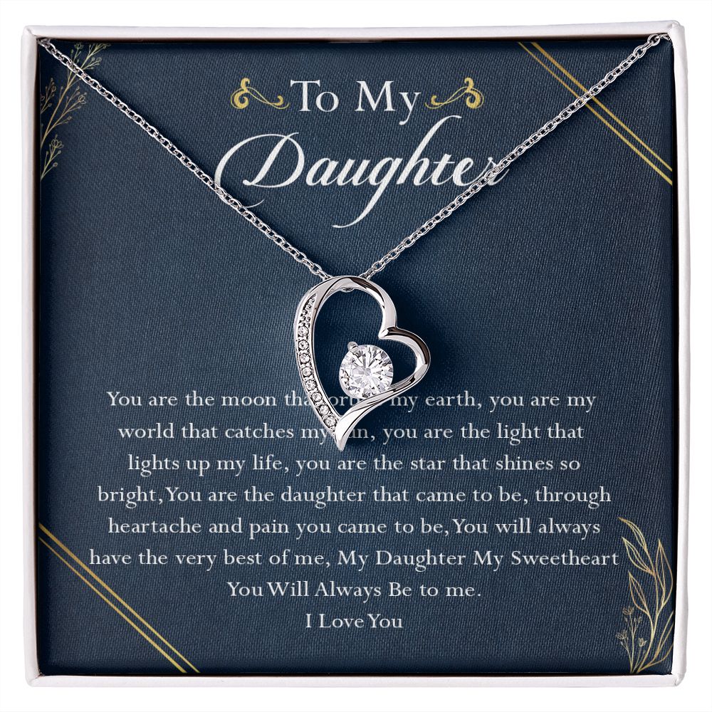 38C To My Daughter Necklace, Birthday Gift For Daughter, Gift From Dad Gift From Mom