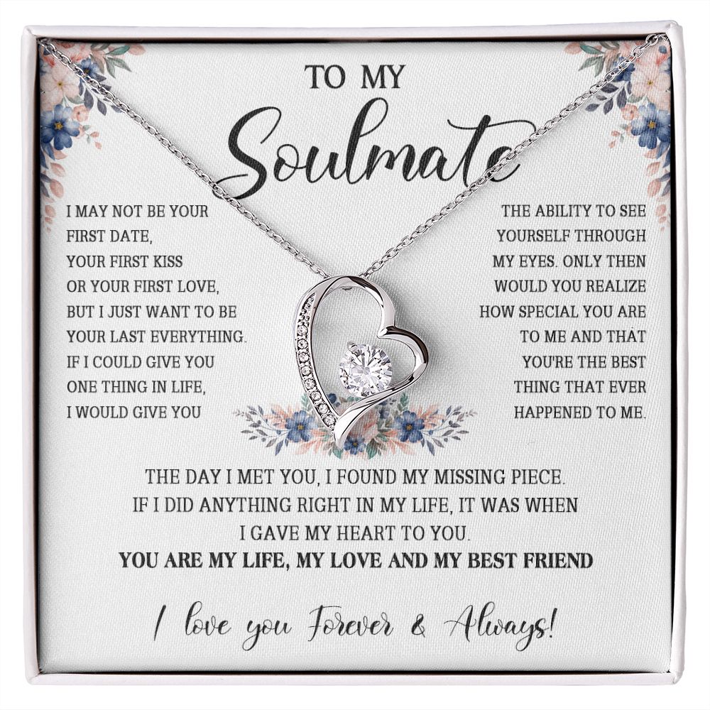 474C To My Soulmate Necklace, Gift For Her, Christmas Gift For Her, Gift For Soulmate