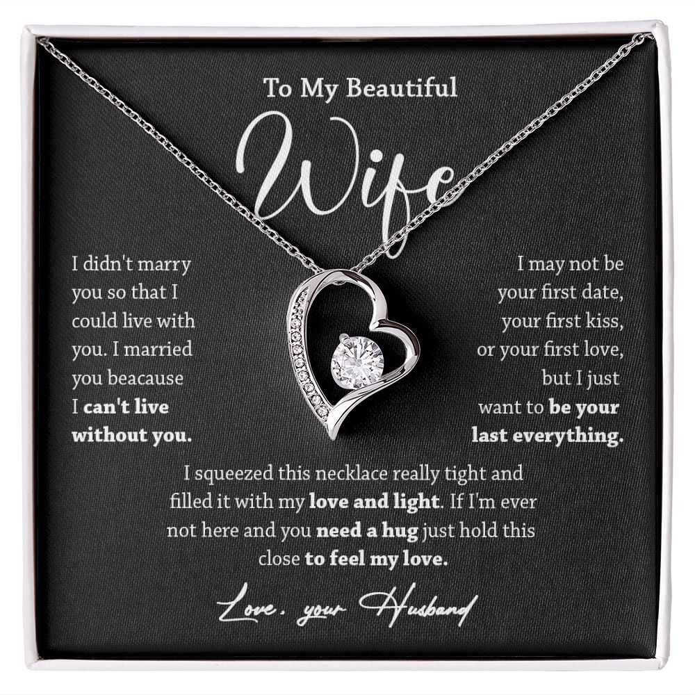 452C To My Wife Necklace, Valentine Gift For Her, Gift For Soulmate, Gift For Her