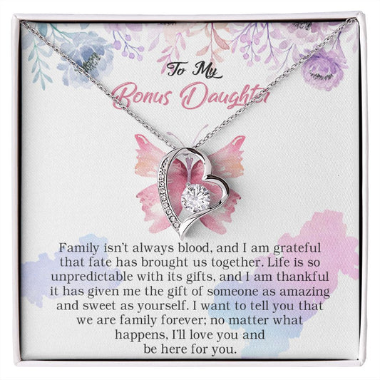 103C To My Bonus Daughter, Bonus Daughter Necklace, Birthday Gift For Stepdaughter