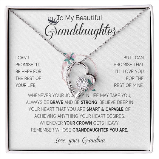 564C To My Granddaughter Necklace, Birthday Gifts For Granddaughter from Grandma