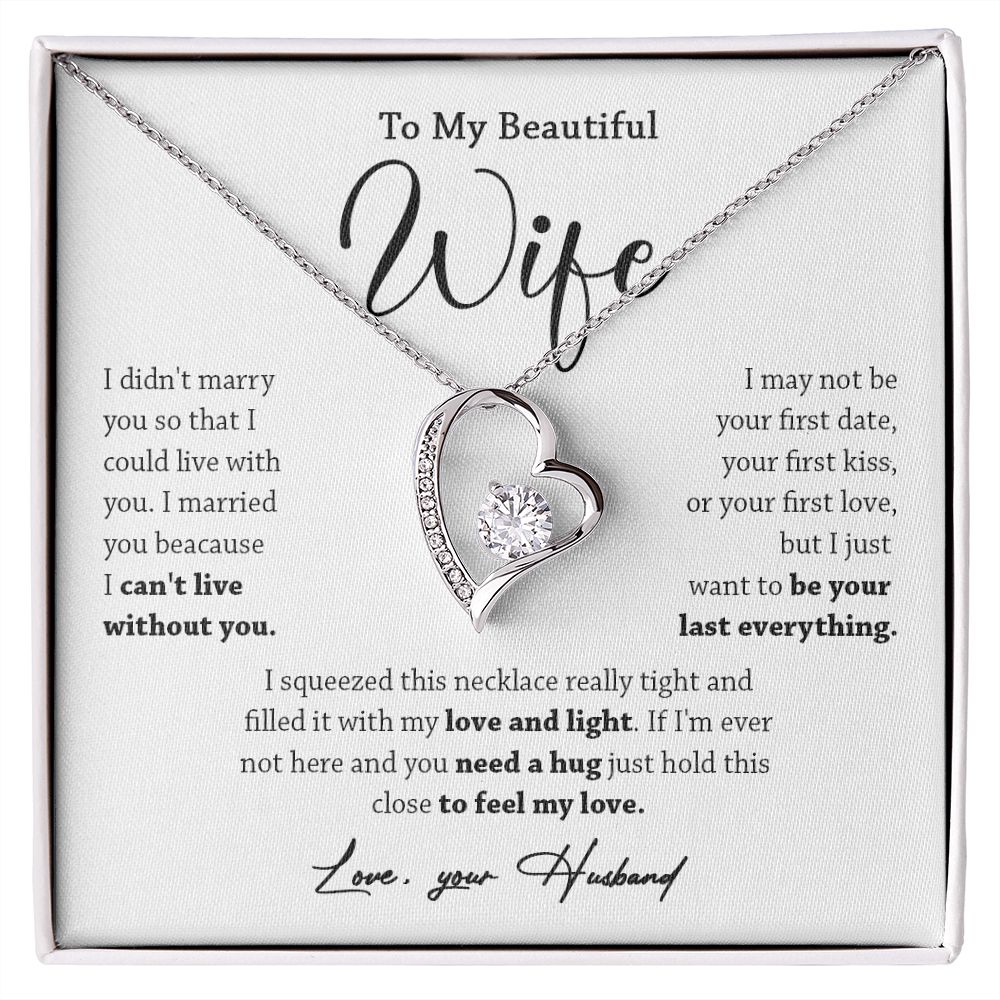 449A To My Wife Necklace, Valentine Gift For Her, Gift For Soulmate, Gift Birthday