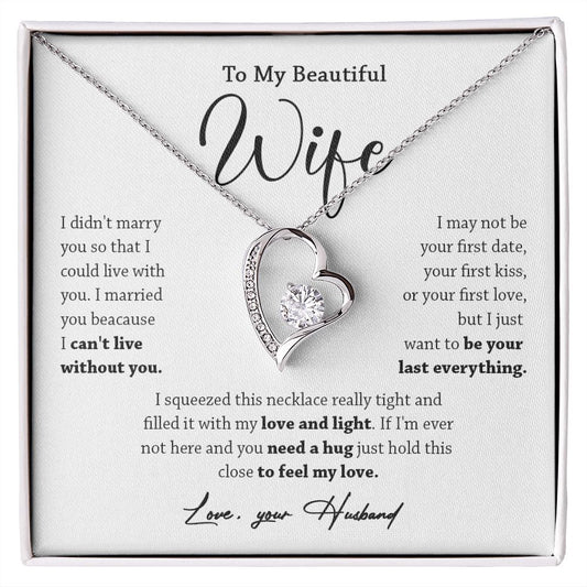 449A To My Wife Necklace, Valentine Gift For Her, Gift For Soulmate, Gift Birthday