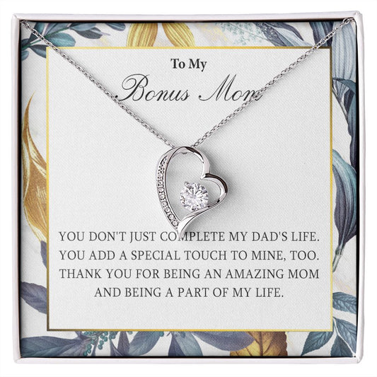 551C Necklace Gift for Bonus Mom, To My Bonus Mom Necklace, Mother Necklace, Birthday
