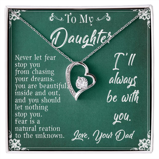 30C To My Daughter Necklace, Daughter Father Necklace, Daughter Gift from Dad