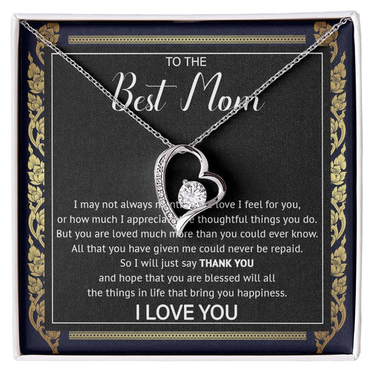 503C To My Best Mom Necklace, Gift For Mom Present For Mom Gifts from Son or Daughter