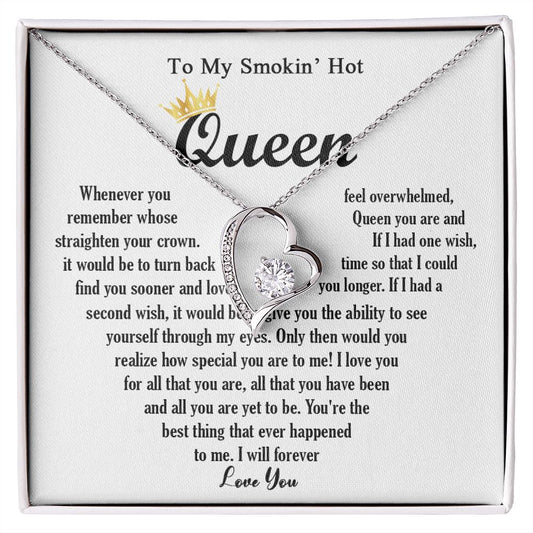 443C To My Smokin Hot Necklace, Gift For Wife Soulmate Valentines Day, Birthday Gift