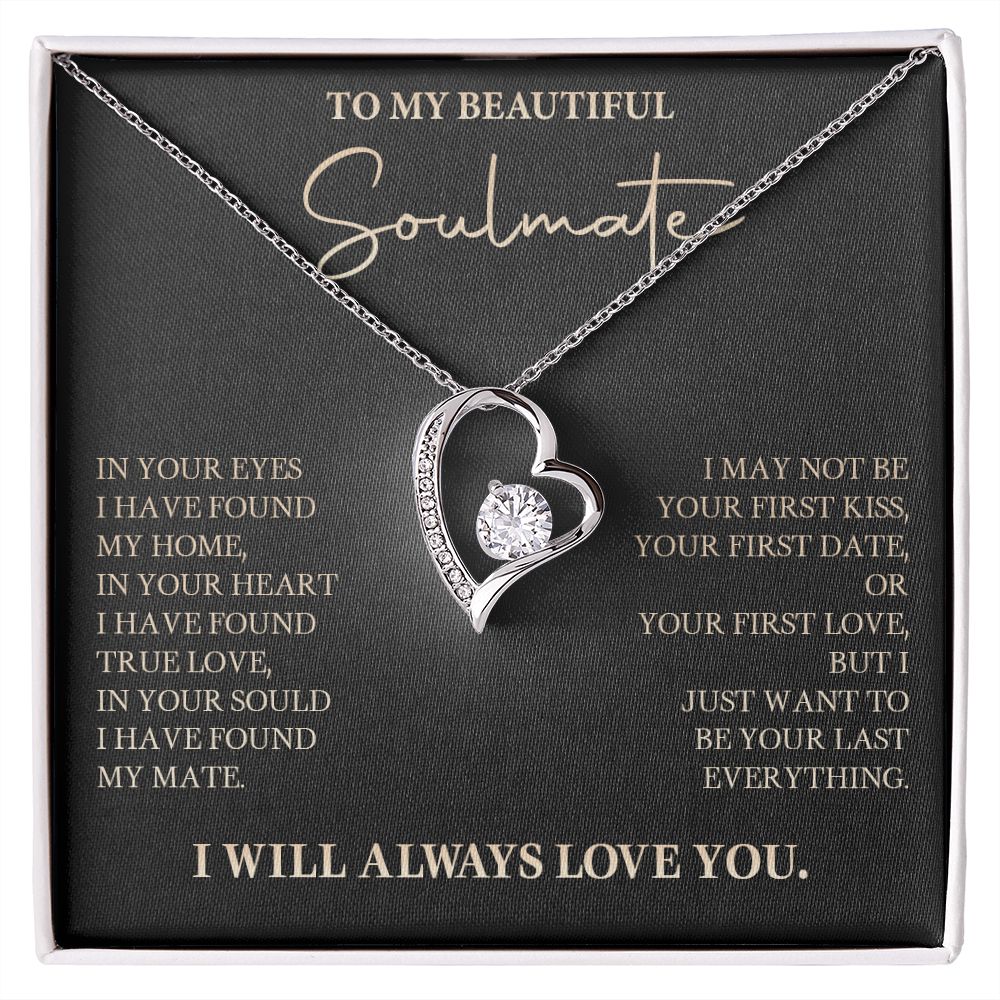 583C To My Soulmate Necklace, Love Gift For Wife Girlfriend, Romantic Love Necklace