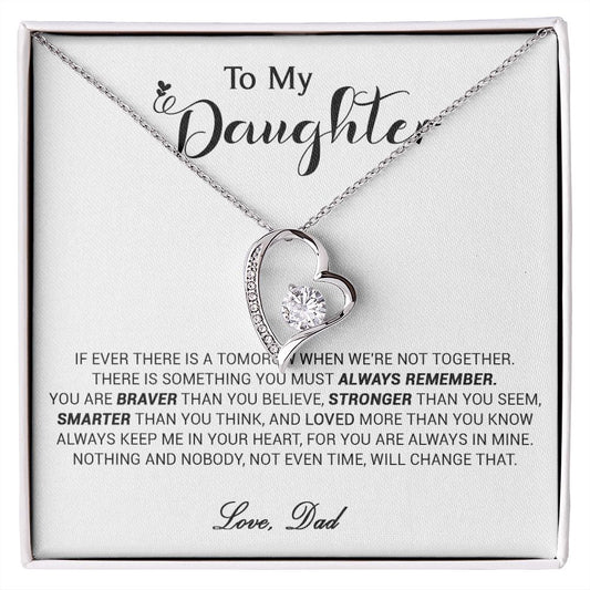 440C To My Daughter Necklace, Birthday Gift For Daughter From Dad, Christmas Gift