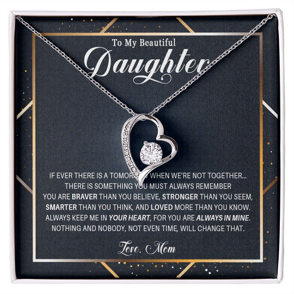 537C Gift For Daughter From Mom, To My Daughter Necklace, Birthday Gifts for Daughter