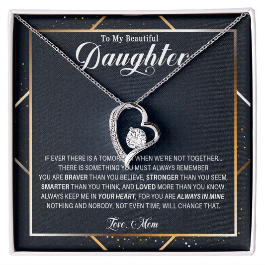 537C Gift For Daughter From Mom, To My Daughter Necklace, Birthday Gifts for Daughter