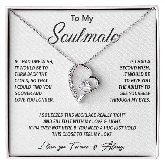 602C To My Soulmate Necklace, Gift for Wife, Girlfriend, Valentine Gift, Xmas Gift