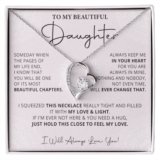 487C Daughter Gift From Mom, Daughter Necklace Gift From Dad, Daughter Birthday Gifts