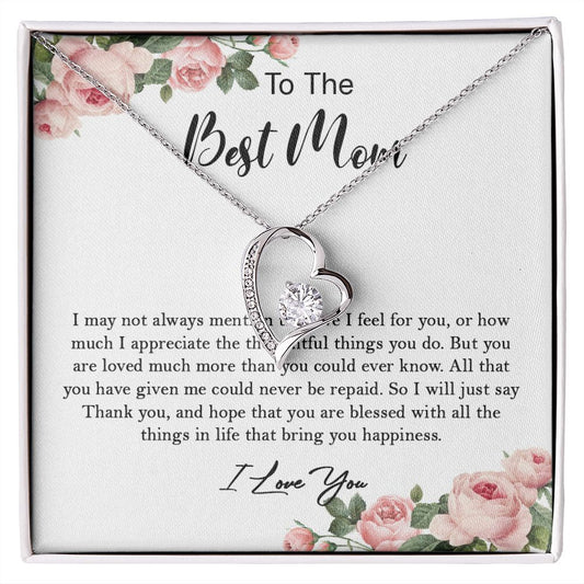 633C To My Mom Necklace,Mama, Birthday Gift From Son/Daughter For Birthday,I Love Mom