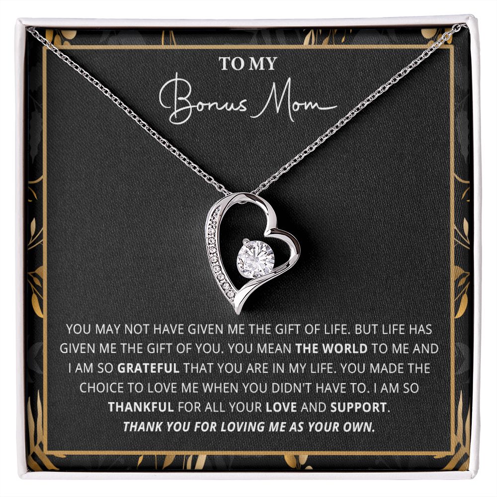 588C Bonus Mom Gift for Step Mother, Bonus Mom Necklace, Birthday Gift for Stepmom