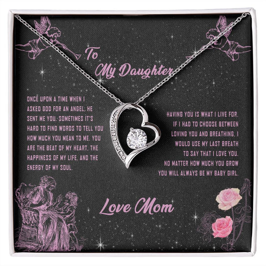 101C To My Daughter Necklace, Gift for Daughter from Mom, Daughter Necklace Gift