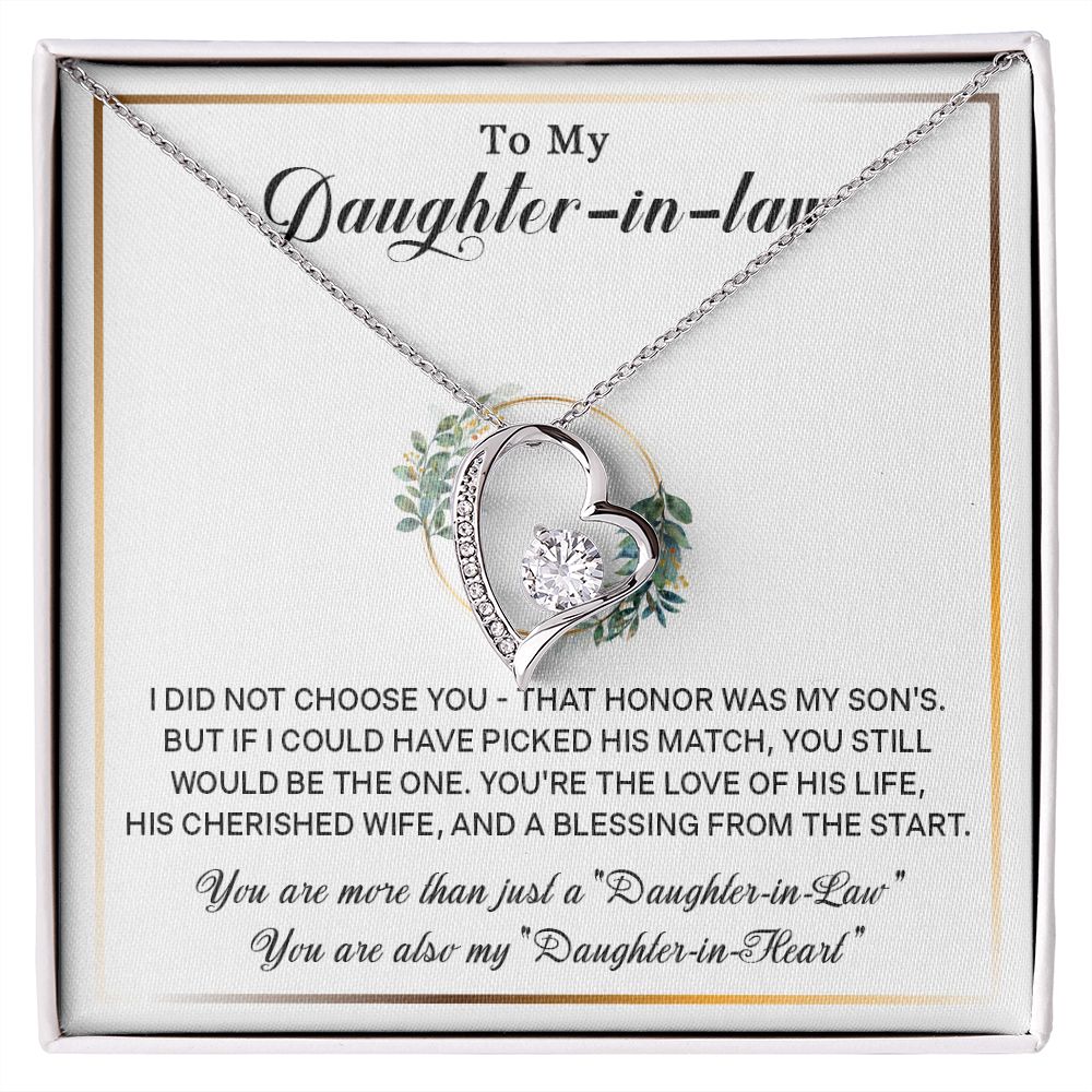 577C To My Daughter-In-Law Necklace, Gift For Daughter In Law, Daughter In Law Gift