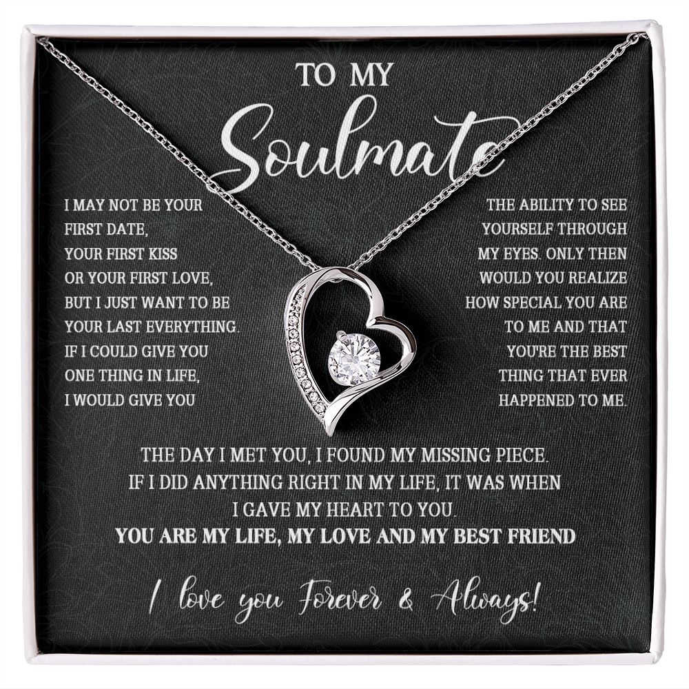 473C To My Soulmate Necklace, Christmas Gift For Her, Gift For Soulmate, Gift For Her
