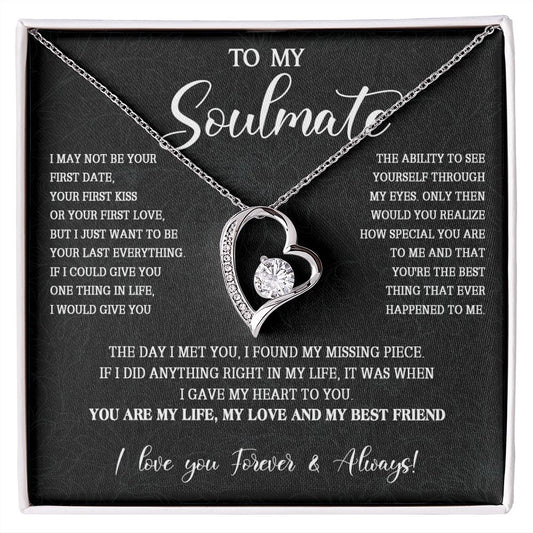 473C To My Soulmate Necklace, Christmas Gift For Her, Gift For Soulmate, Gift For Her