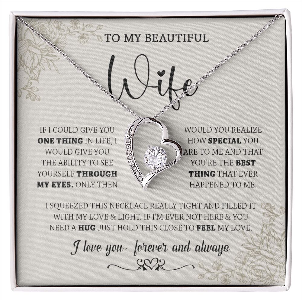438C To My Wife Necklace, Gifts For Wife, Love Necklace Gifts For Wife From Husband