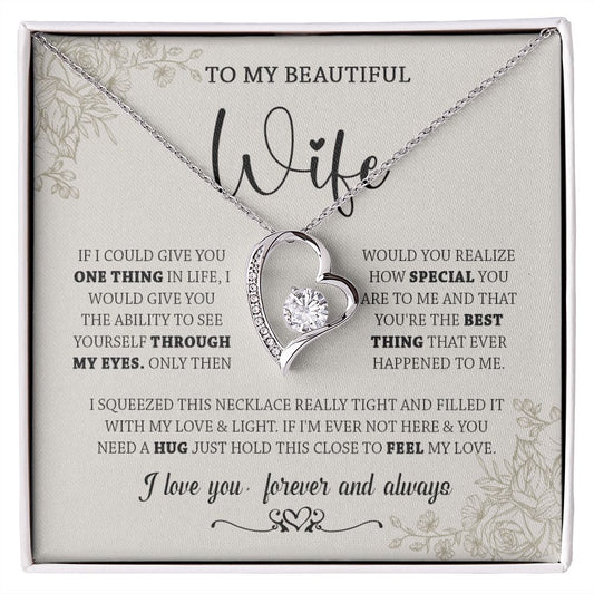438C To My Wife Necklace, Gifts For Wife, Love Necklace Gifts For Wife From Husband