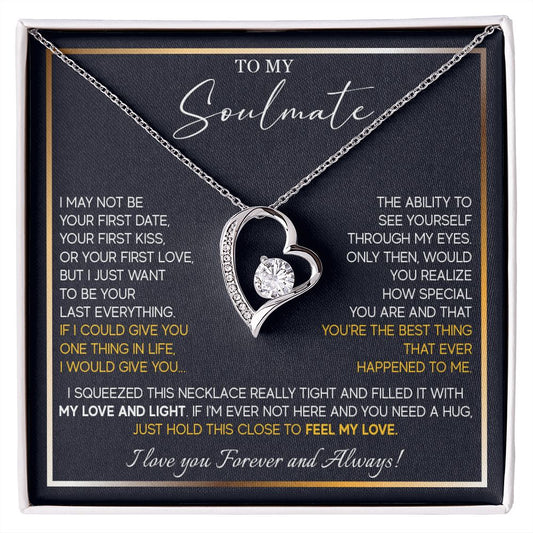 560C To My Soulmate Necklace, Couples in Love Gifts, Jewelry Romantic Gifts For Wife