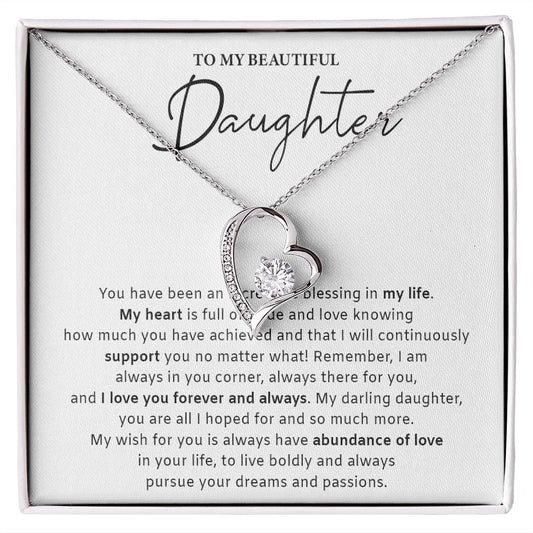 533C Daughter Gift from Mom Dad, Daughter Necklace Gift, Birthday Gift, Xmas Gifts