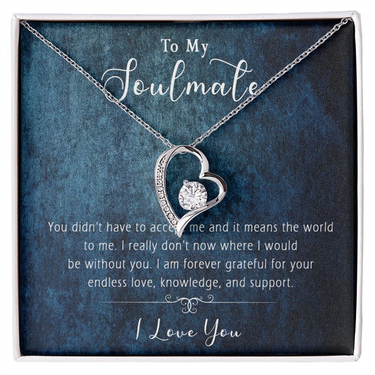 421C Wife Necklace Gift, To My Soulmate Necklace Gift, Anniversary Necklace Gift
