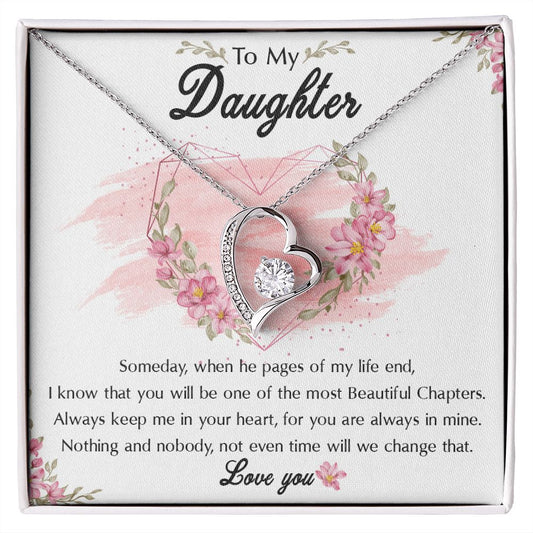 54C To My Daughter Necklace, Birthday Gift For Daughter, Graduation Jewelry