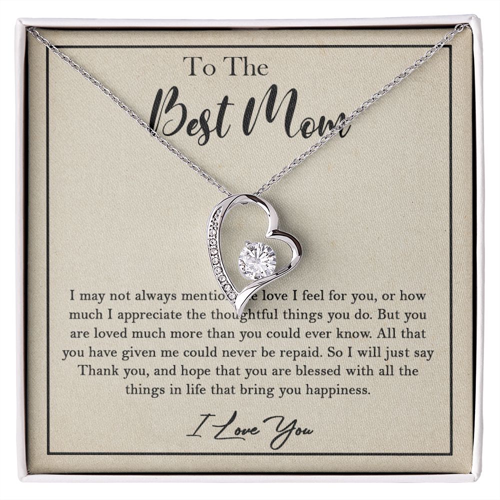435C To My Best Mom Necklace, Birthday Xmas Gift, Gift For Mom from Son or Daughter
