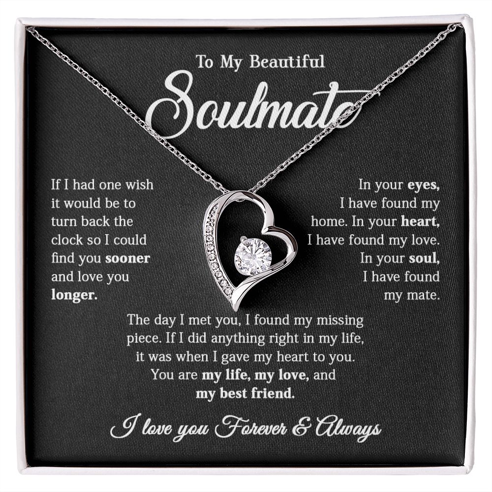 616C To My Soulmate Necklace, Gift for Wife, Girlfriend, Valentine Gift,Birthday Gift