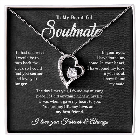 616C To My Soulmate Necklace, Gift for Wife, Girlfriend, Valentine Gift,Birthday Gift