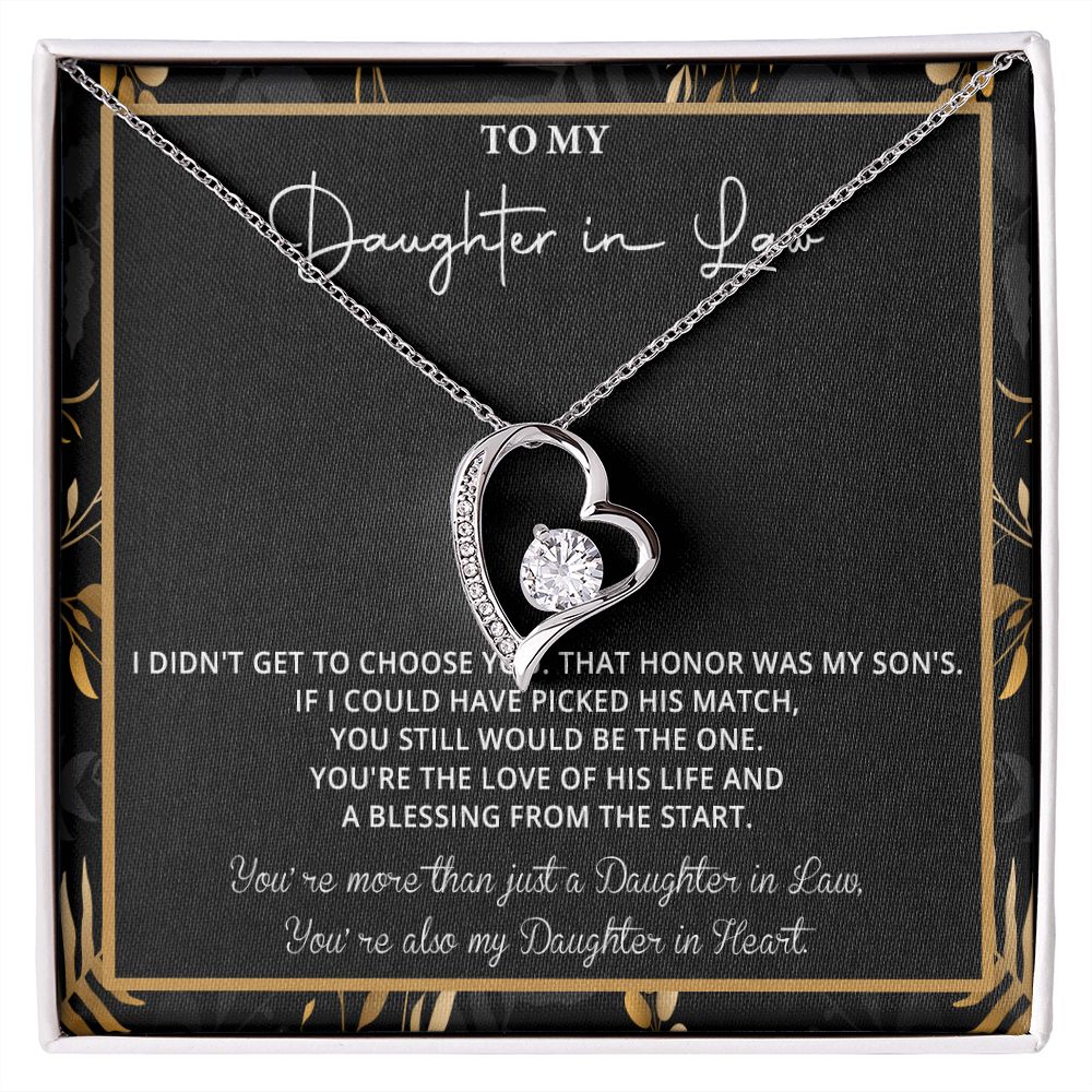 550C To My Daughter in Law Necklace, Daughter in Law Gift Necklace From Mother in Law