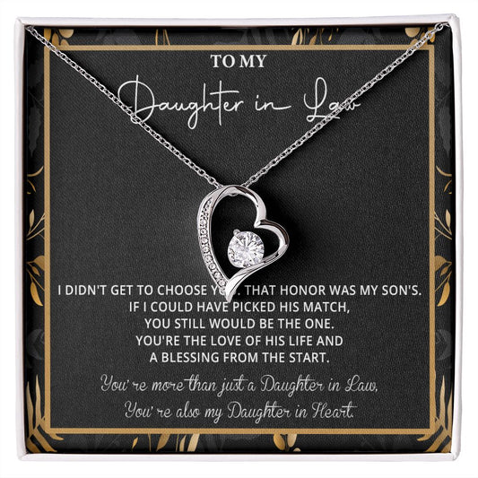 550C To My Daughter in Law Necklace, Daughter in Law Gift Necklace From Mother in Law