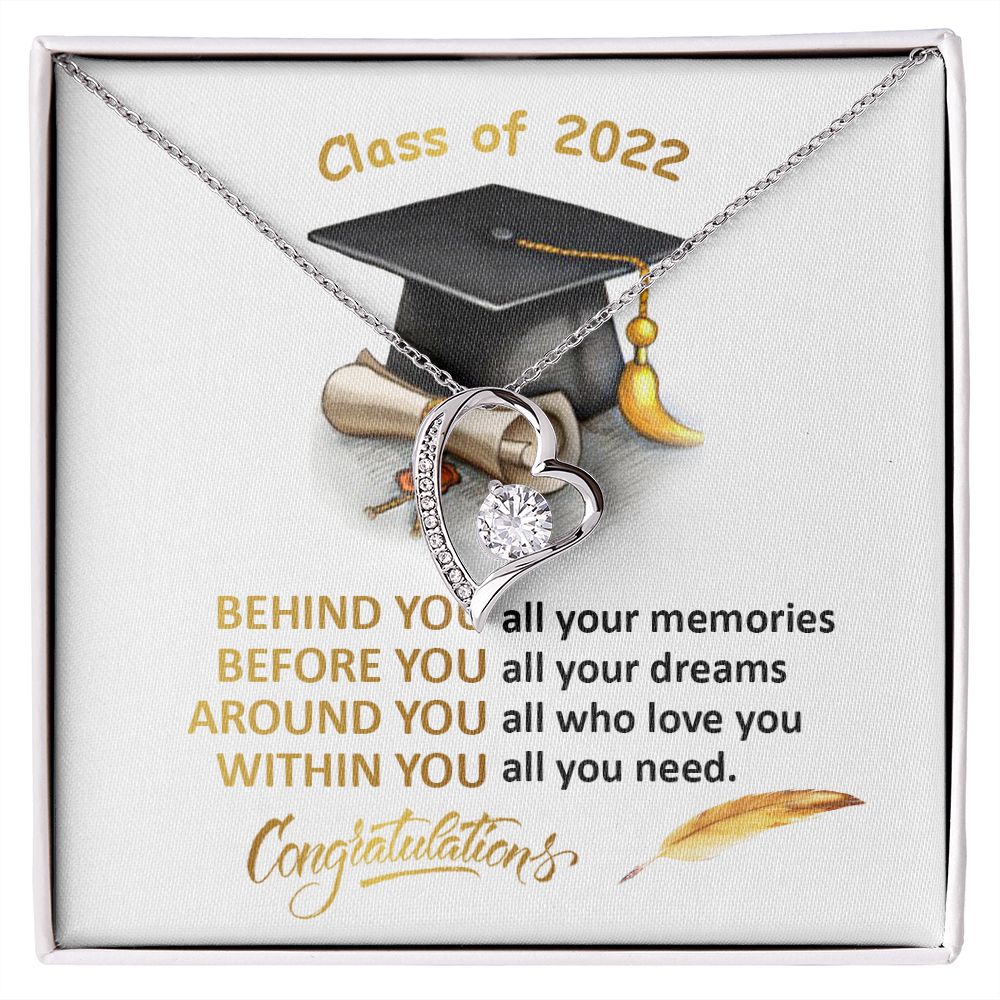 408 Class of 2022 Graduation Necklace, Congratulations Gift Necklace