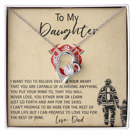 33C Daughter Necklace, To My Daughter Necklace, Birthday Gift For Daughter From Dad