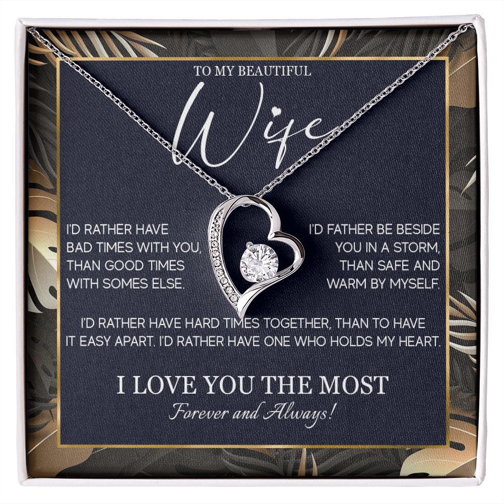 554C Gifts For Wife Romantic, Wife Birthday Gifts, To My Wife Necklace From Husband