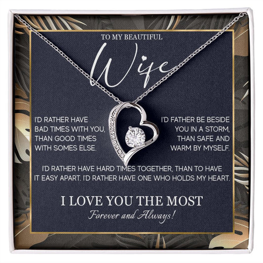 554C Gifts For Wife Romantic, Wife Birthday Gifts, To My Wife Necklace From Husband