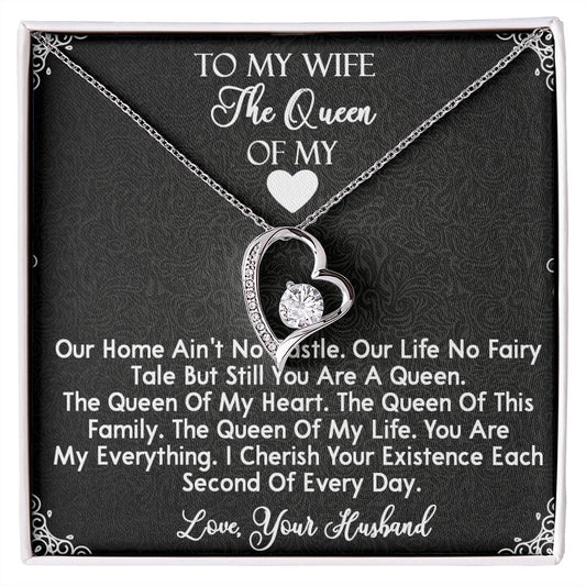 419C To My Wife The Queen Necklace, Gifts for Wife, Gifts for Her, Birthday Gifts