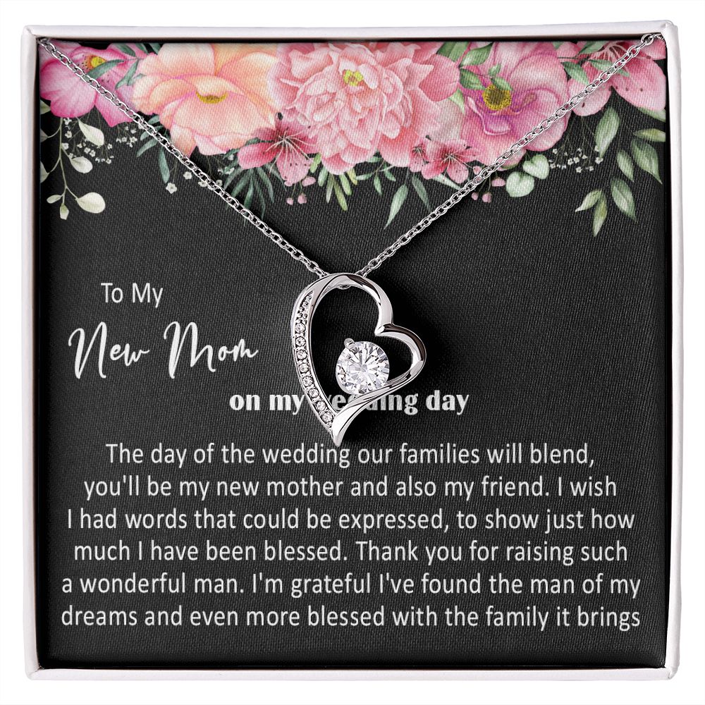 415C To My New Mom On My Wedding Day You'll Be My New Mother Also My Friend Necklace