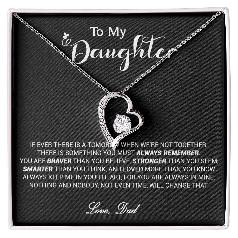 433C To My Daughter Necklace, Daughter Father Necklace, Daughter Xmas Gift From Dad