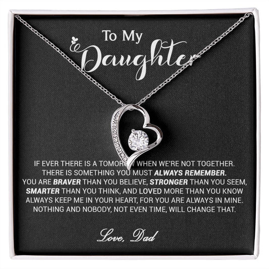 433C To My Daughter Necklace, Daughter Father Necklace, Daughter Xmas Gift From Dad