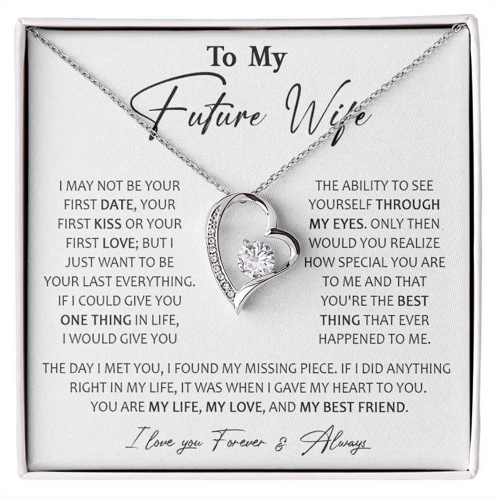 728C To My Future Wife Necklace, Birthday Gifts For Her/Girlfriend, Valentine Gifts