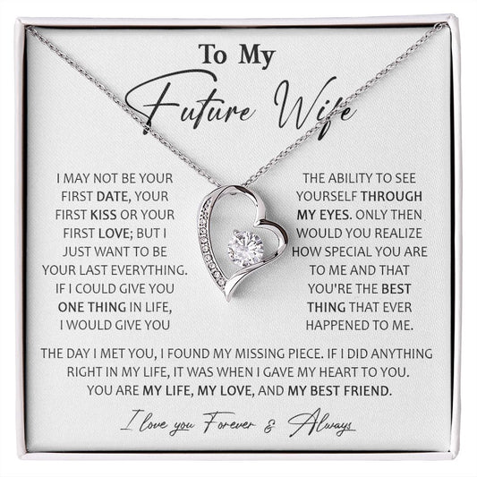 728C To My Future Wife Necklace, Birthday Gifts For Her/Girlfriend, Valentine Gifts