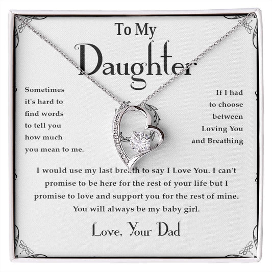 37C Necklace Gift For Daughter, Gift From Dad, Father Daughter Gift, Birthday Gift