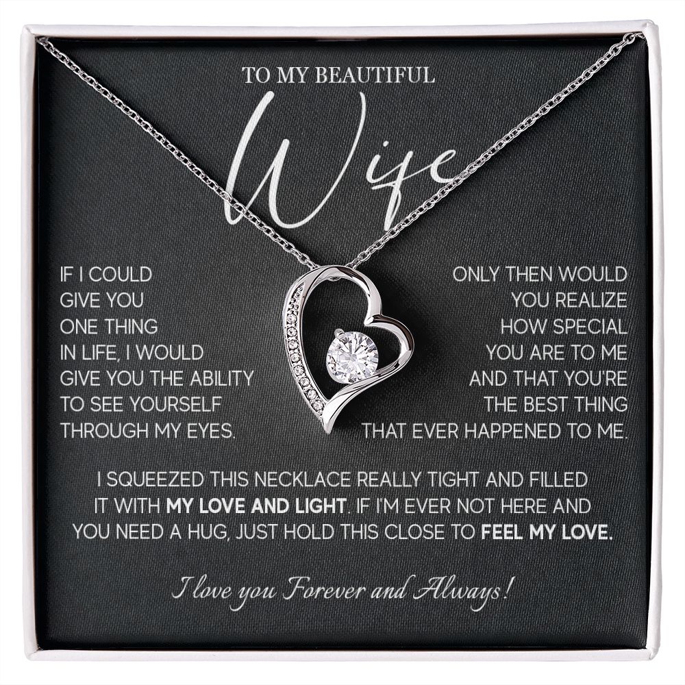 493C Gift For Wife From Husband, To My Wife Necklace, Wedding Anniversary Gifts