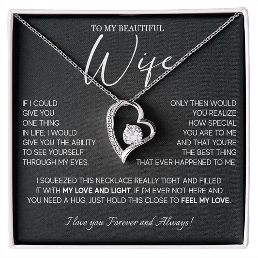 493C Gift For Wife From Husband, To My Wife Necklace, Wedding Anniversary Gifts