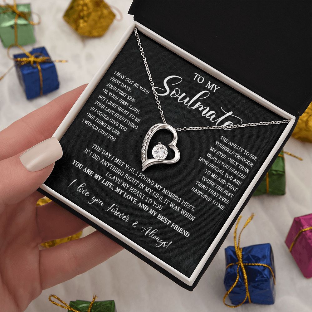 473C To My Soulmate Necklace, Christmas Gift For Her, Gift For Soulmate, Gift For Her