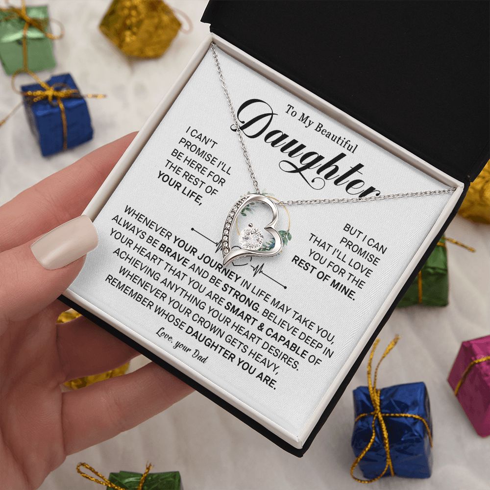 543C To My Daughter Necklace, Birthday Gift For Daughter from Dad, Daughter Necklace