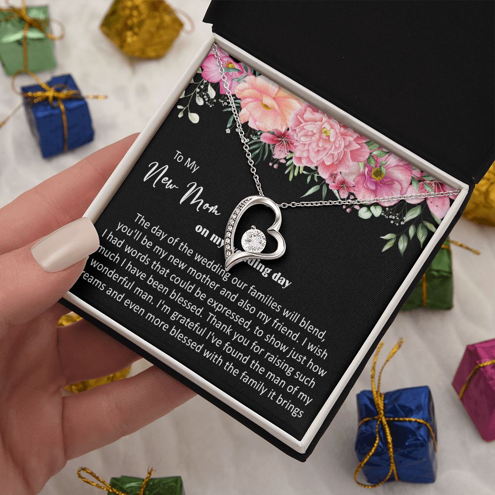 415C To My New Mom On My Wedding Day You'll Be My New Mother Also My Friend Necklace